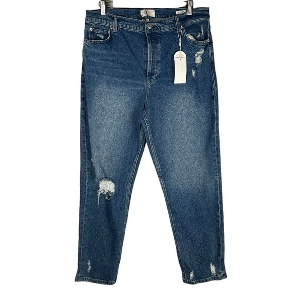 RAILS THE MELROSE CLASSIC SLIM BUTTON FLY JEANS IN ARTIC DISTRESS NWT WOMEN'S 32 - Picture 3 of 16